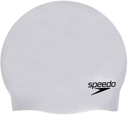 Speedo Badekappe Silikon grau - Schwimmzubehör für Erwachsene