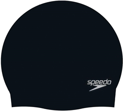 Speedo Badekappe Silikon schwarz - Schwimmzubehör für Erwachsene