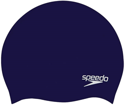 Speedo Silikon Badekappe Junior - Schwimmzubehör - Marineblau