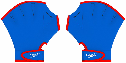 Speedo Schwimmhandschuhe Aquatic Fitness blau weiß large Wassertraining