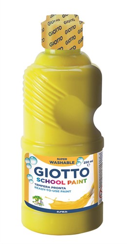 Giotto Schoolpaint, Malfertige Temperafarbe, 250 ml - gelb