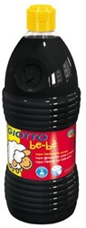 GIOTTO be-bè Temperafarbe, malfertige Farben, für Kinder ab 2, 1000 ml - schwarz