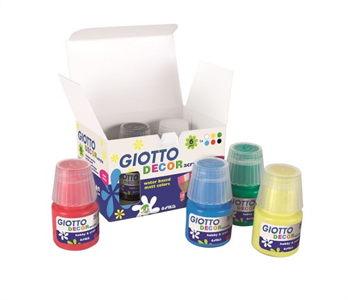 Giotto Acrylfarben Set - Decor Acrylic 6x25 ml für kreatives Malen-2