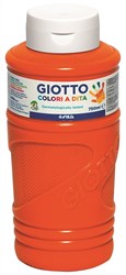 Giotto Fingerfarbe Orange 750 ml - Kreative Kinder Malfarbe Flasche