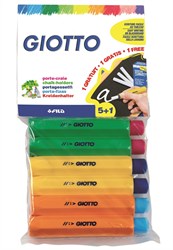 Giotto Kreidehalter Set 6 Stück gelb für Tafelkreide