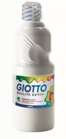 GIOTTO Extra Quality, Malfertige Temperafarbe höchster Qualität, 500 ml - weiß