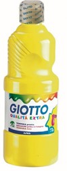 GIOTTO Extra Quality, Malfertige Temperafarbe höchster Qualität, 500 ml - primärgelb