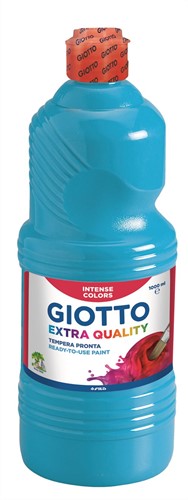 Giotto Extra Quality, Malfertige Temperafarbe höchster Qualität, 1000 ml - Cyan
