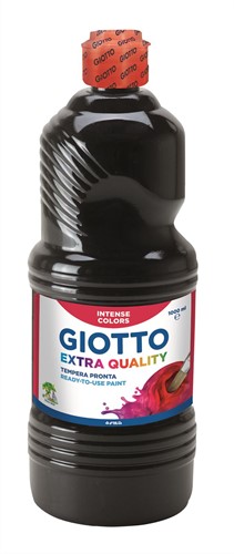 Giotto 5334 24 - Tempera Flasche, 1.000 ml, schwarz
