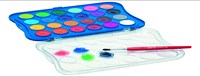 Giotto Malkasten Wasserfarben 24 Farben 30mm mit Pinsel für Kinder-2
