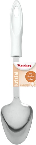 Metaltex Servierlöffel Chrom Edelstahl 30 cm - Küchenbesteck Löffel