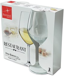 Bormioli Weißweinglas Restaurant Set 2 Stück transparent Glas