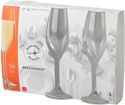 Bormioli Champagnergläser Set - 3 Stück - Restaurant 24 cl Glas