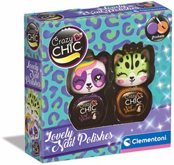 Clementoni Crazy Chic Nagellack Set für Kinder lila orange mehrfarbig