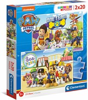 Clementoni Puzzle Paw Patrol 2x20 Teile Lernspielzeug aus Karton