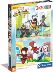 Clementoni Legpuzzel Super Color Spidey and His Amazing Friends, 2x20st.
