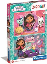 Clementoni Puzzel Gabby's Poppenhuis, 2x20st.