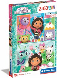Clementoni Puzzel Gabby's Poppenhuis, 2x60st.