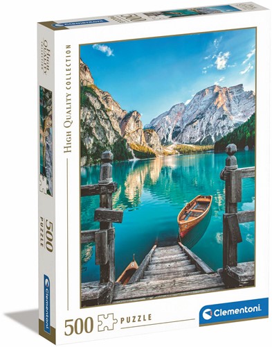 Puzzel High Quality - Braies Lake - 500 st