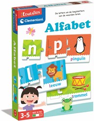 Clementoni Lernspielzeug - Alphabet lernen mit bunten Puzzleteilen