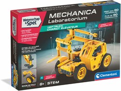 Clementoni Mechanik Spielzeug - Wissenschaft und Spiel Gabelstapler Bausatz