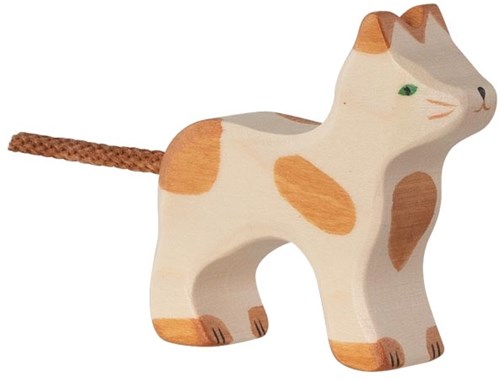 Holztiger Katze, stehend, klein, 80057