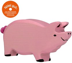 Holztiger Holz Spielfigur Wildschwein - Bauernhof Tier