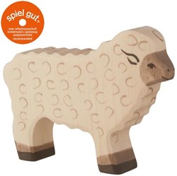 Holztiger Holz Schaf stehend - nachhaltige Spielfigur für Kinder