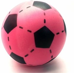 Twisk weicher Schaumstoff-Fußball rosa - 20 cm Spielball für Kinder