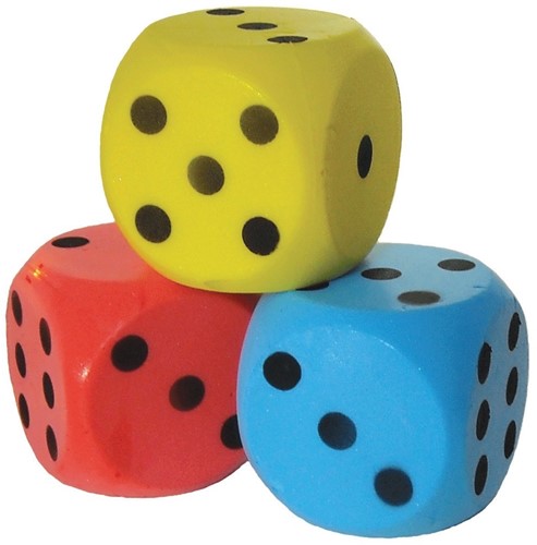 Planet Happy buitenspeelgoed Foam dobbelsteen Blauw-3