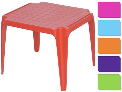 Cilgro Kindertisch aus Kunststoff für drinnen und draußen - buntes Spielzeug