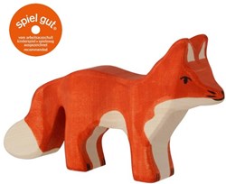 Holztiger Holzfuchs Spielfigur - stehend - nachhaltiges Spielzeug