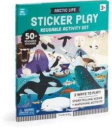 Mudpuppy Sticker-Spielset - Wiederverwendbare Arktis-Tier-Sticker für Kinder
