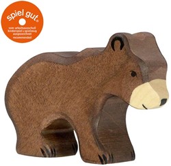 Holztiger Braunbär, klein, 80185