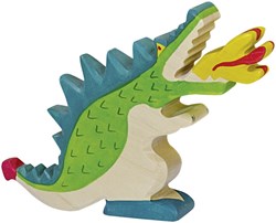 Holztiger Drache, grün