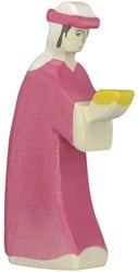 Holztiger Holzspielfigur Caspar Weihnachten handgefertigt FSC