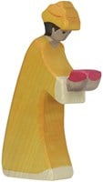 Holztiger Holz Weihnachtsfigur Melchior - handgefertigtes Spielzeug