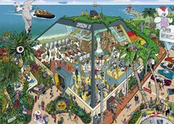 Heye Puzzle Beauty Centre 1000 Teile Cartoon Marc Herold