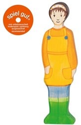 Holztiger Holz Bäuerin Spielfigur Bauernhof nachhaltiges Spielzeug