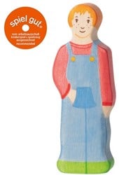 Holztiger Holz Spielfigur Bauernsohn Fantasie Spielzeug