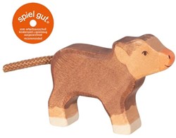 Holztiger Holz Bauernhof Spielfigur Hochlandkalb braun