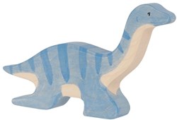 Holztiger Dinosaurier Spielfigur Plesiosaurus Holz handgefertigt