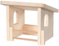 Holztiger Holz Tierunterstand für kreatives Spielen und Fantasie