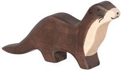 Holztiger Holz Seeotter Spielfigur handgefertigtes nachhaltiges Spielzeug