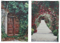 Decoris Gartentuch Canvas Outdoor-Poster 80x120cm Garten Dekoration