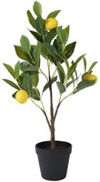 Decoris künstlicher Zitronenbaum im Topf 60cm - Zimmerpflanze Dekoration