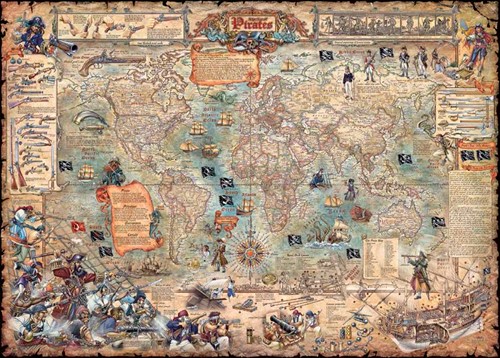 Heye Puzzle Pirate World 2000