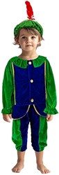 Pietenpak Kinderkostüm grün blau 110-116 cm Verkleidung