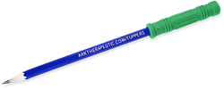 ARK Therapeutic Beißspielzeug Bite Saber kaubare Bleistiftkappe grün Getextureerde kauwbare potloodtopper die pen- of potloodkauwen vervangt, voor kinderen en volwassenen.