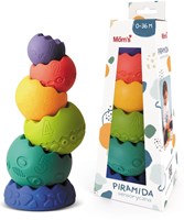 Mom's Care sensorisches Spielzeug große Pastellpyramide Lernspielzeug